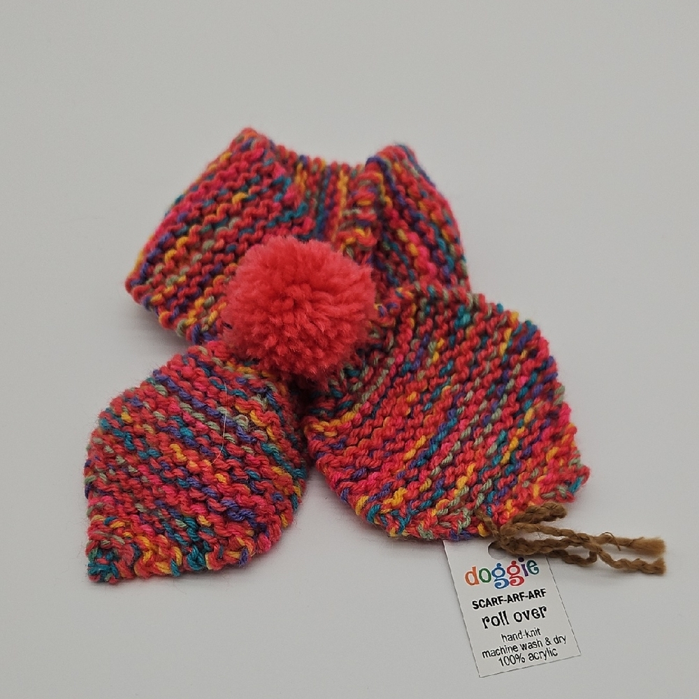 Rainbow Knit Scarf for Kids